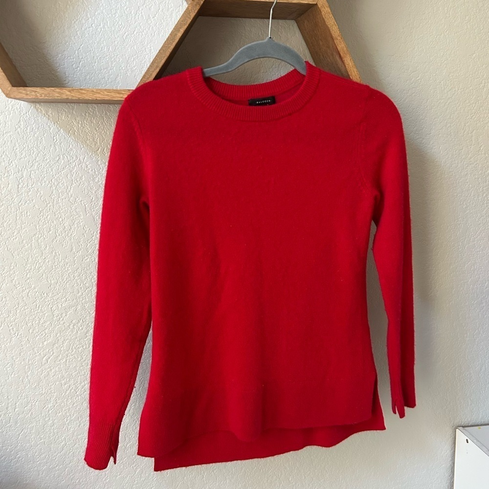 Halogen 100% Cashmere Red Sweater